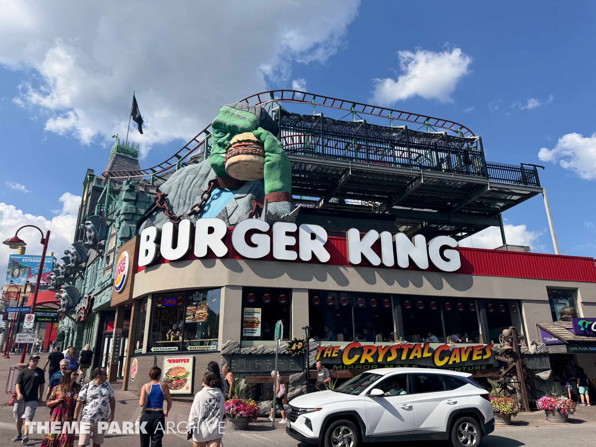 We ride the Burger King coaster