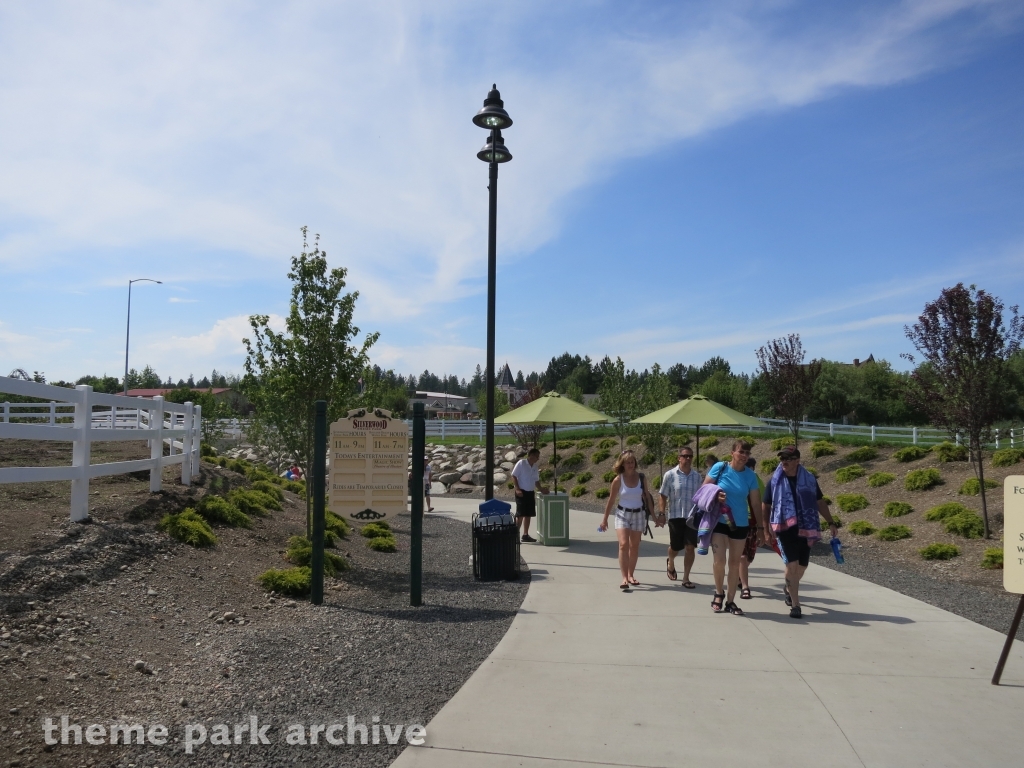 Main Street at Silverwood Theme Park and Boulder Beach Waterpark