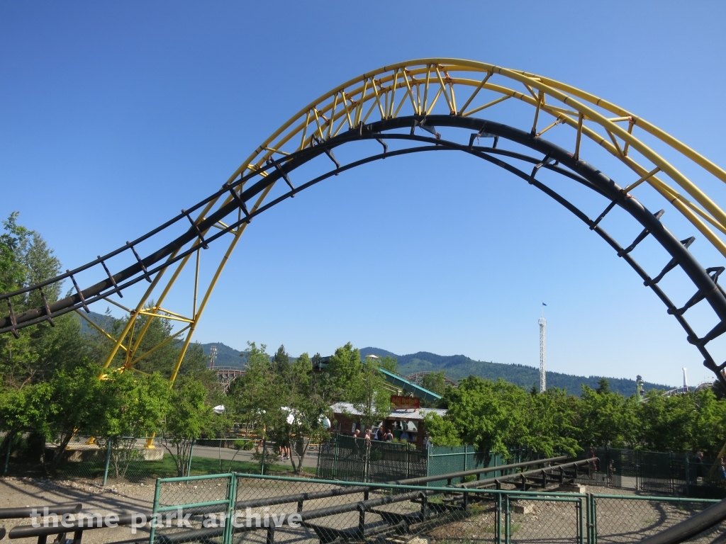 Corkscrew at Silverwood Theme Park and Boulder Beach Waterpark