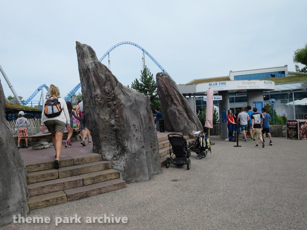 blue fire Megacoaster at Europa Park