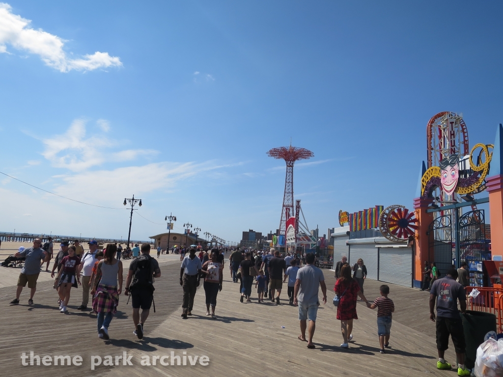 Boardwalk at Luna Park at Coney Island