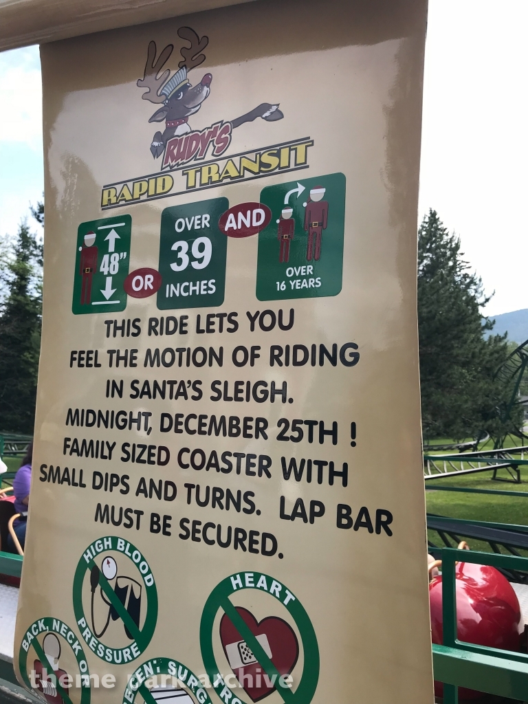 Rudy's Rapid Transit Coaster at Santa's Village