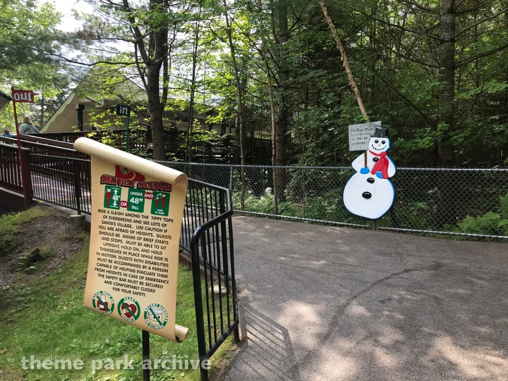 Skyway Sleigh Monorail at Santa's Village