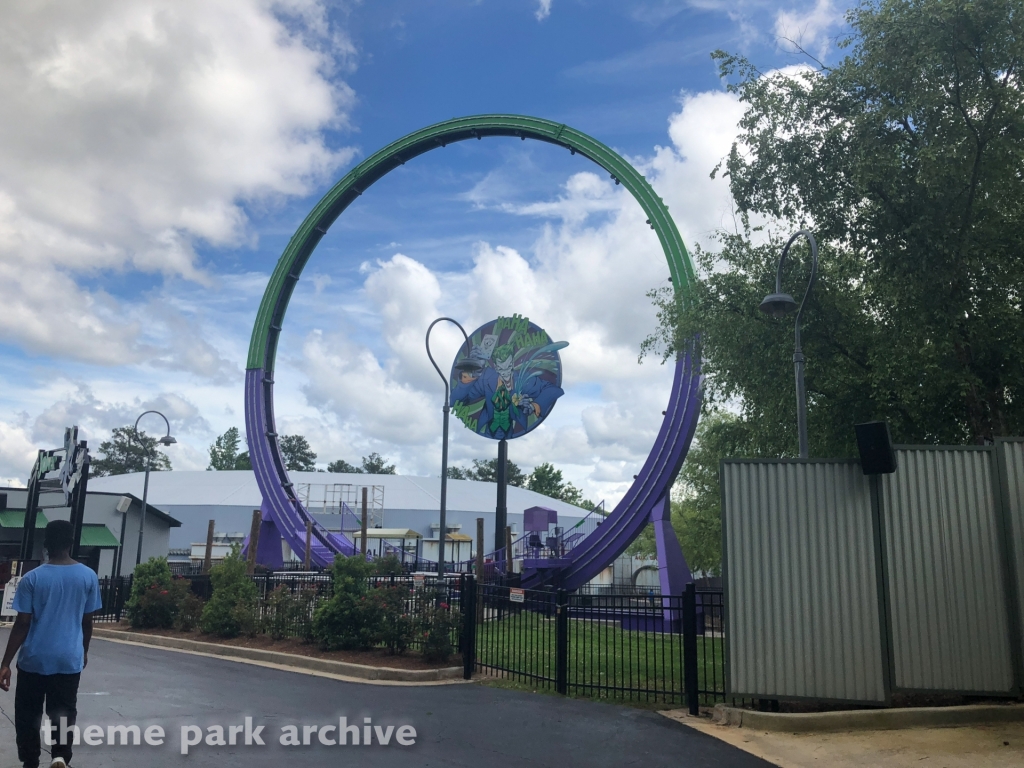 The Joker Chaos Coaster at Six Flags Over Georgia Theme Park Archive