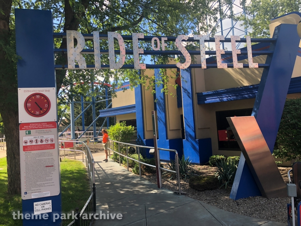 Ride of Steel at Six Flags Darien Lake