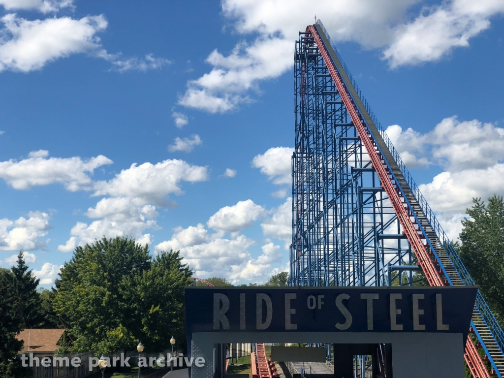 Ride of Steel at Six Flags Darien Lake