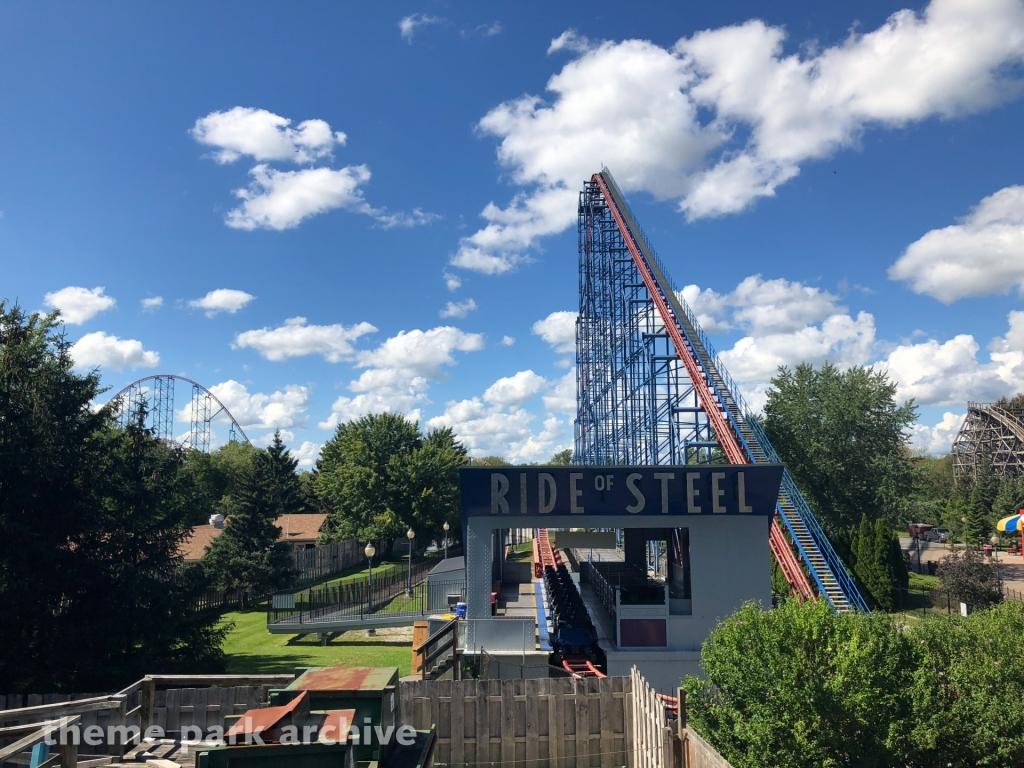 Ride of Steel at Six Flags Darien Lake