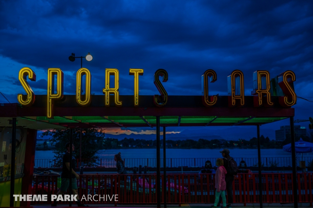 Sports Cars at Lakeside Amusement Park