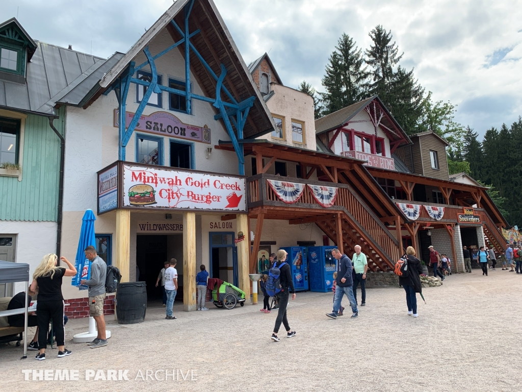 Wildwasserbahn Mit Geisterbahn at Freizeitpark Plohn