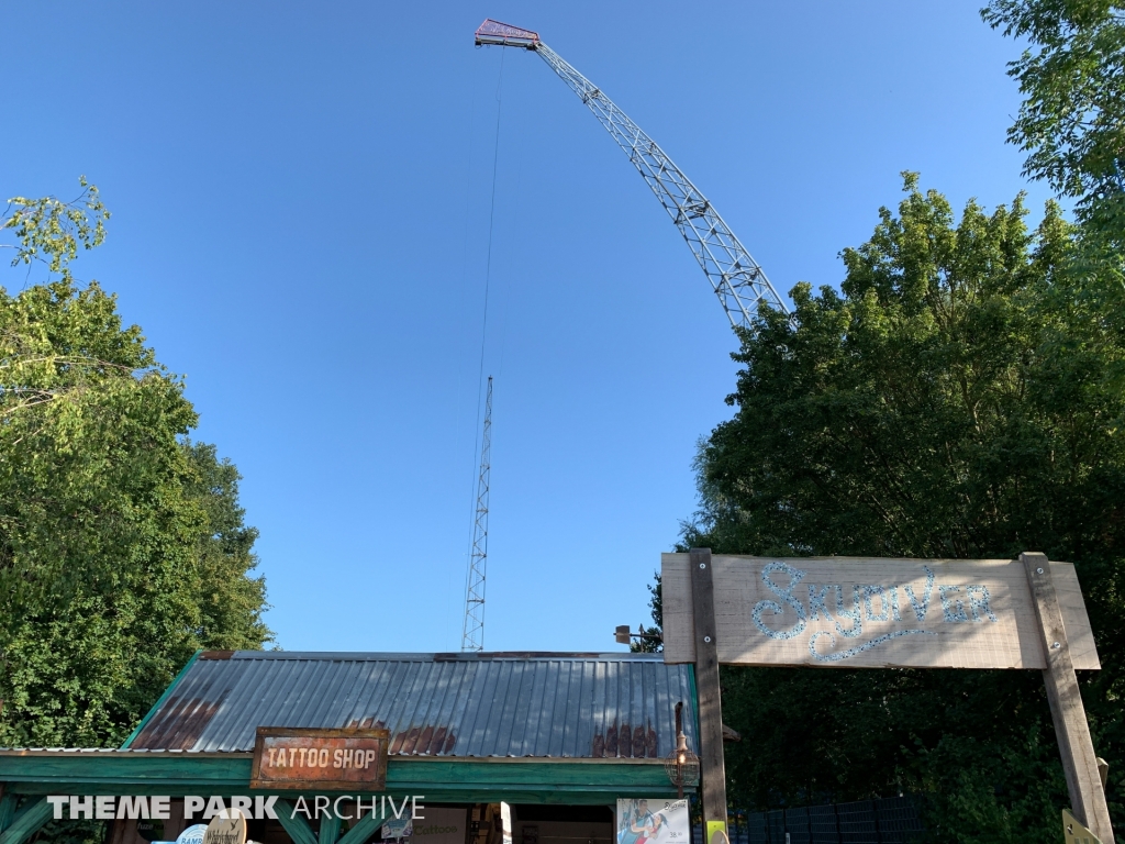 Skydiver at Walibi Holland