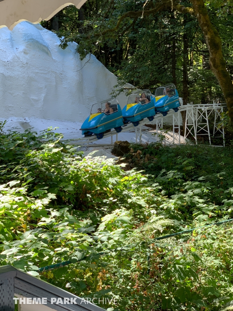 Ice Mountain Bobsled Roller Coaster at Enchanted Forest