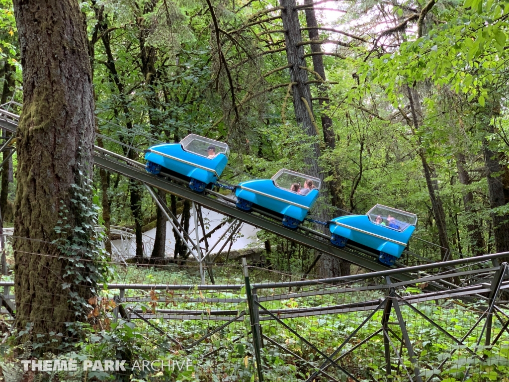 Ice Mountain Bobsled Roller Coaster at Enchanted Forest Theme