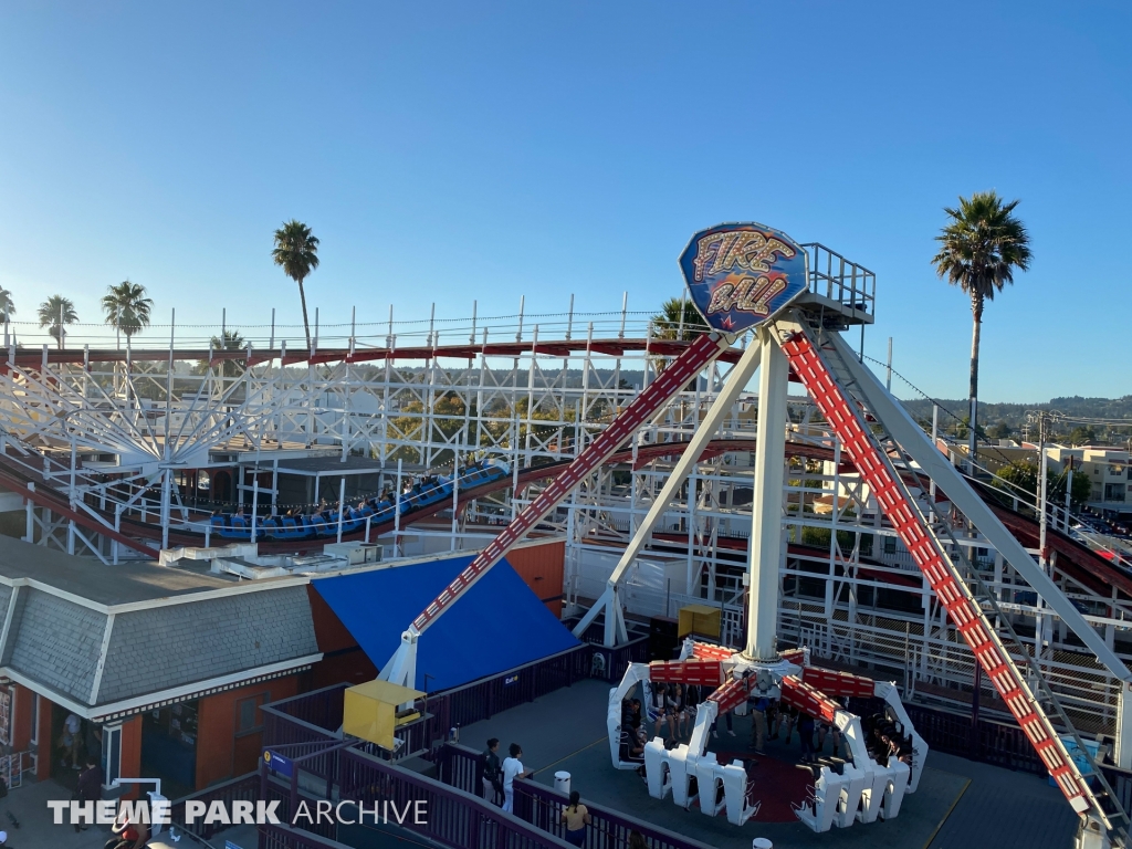 Fireball at Santa Cruz Beach Boardwalk Theme Park Archive