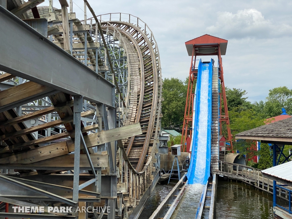 Rocky's Rapids Log Flume at Indiana Beach