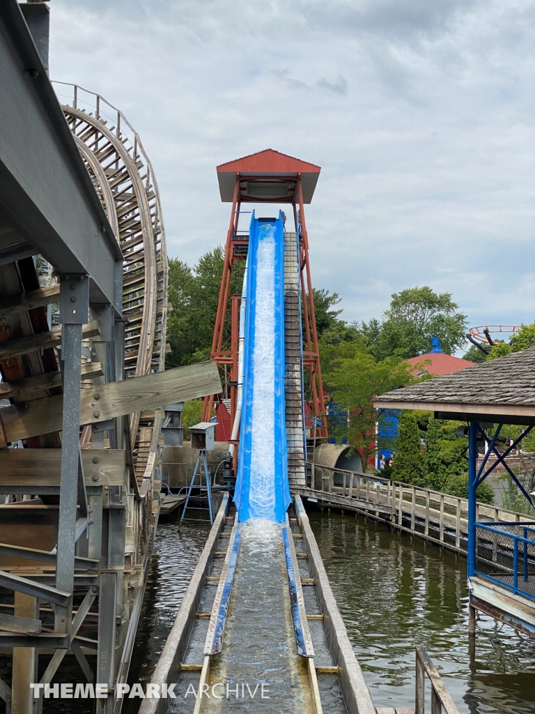 Rocky's Rapids Log Flume at Indiana Beach