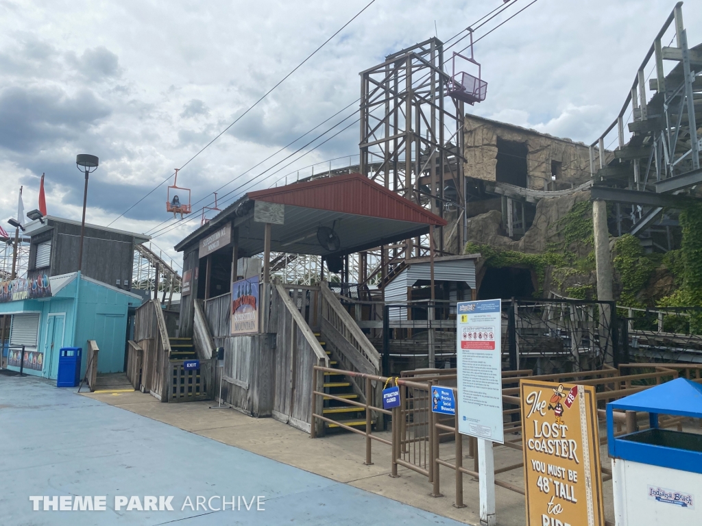 Lost Coaster of Superstition Mountain at Indiana Beach