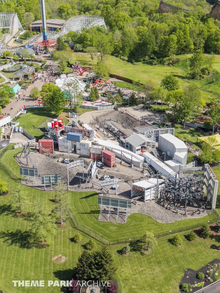 Backlot Stunt Coaster at Kings Island Theme Park Archive