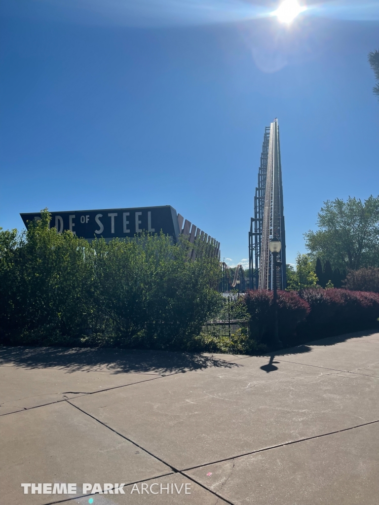 Ride of Steel at Six Flags Darien Lake