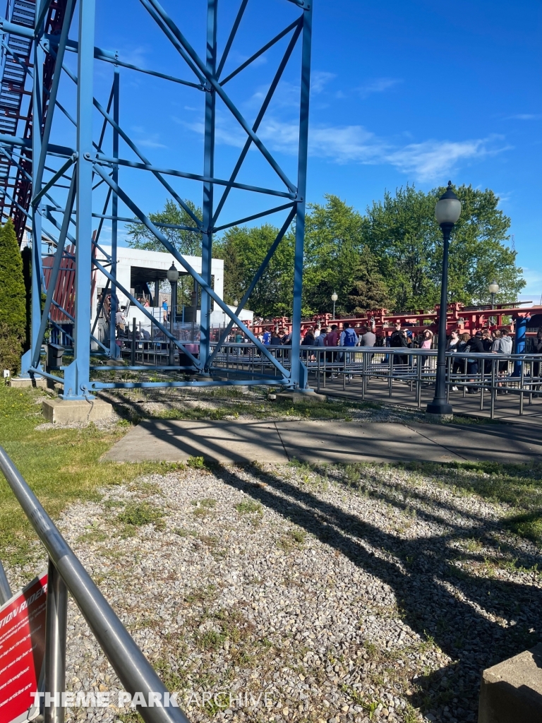 Ride of Steel at Six Flags Darien Lake