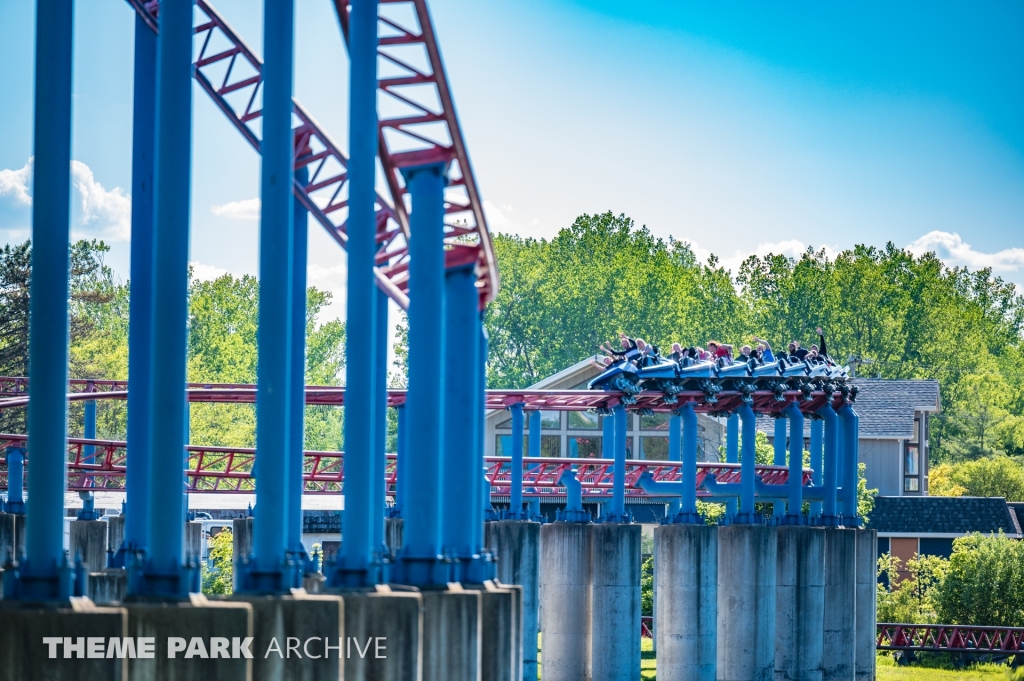 Ride of Steel at Six Flags Darien Lake