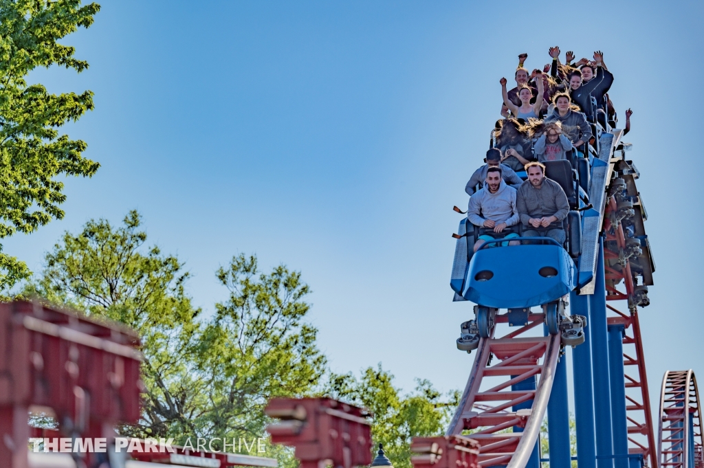 Ride of Steel at Six Flags Darien Lake