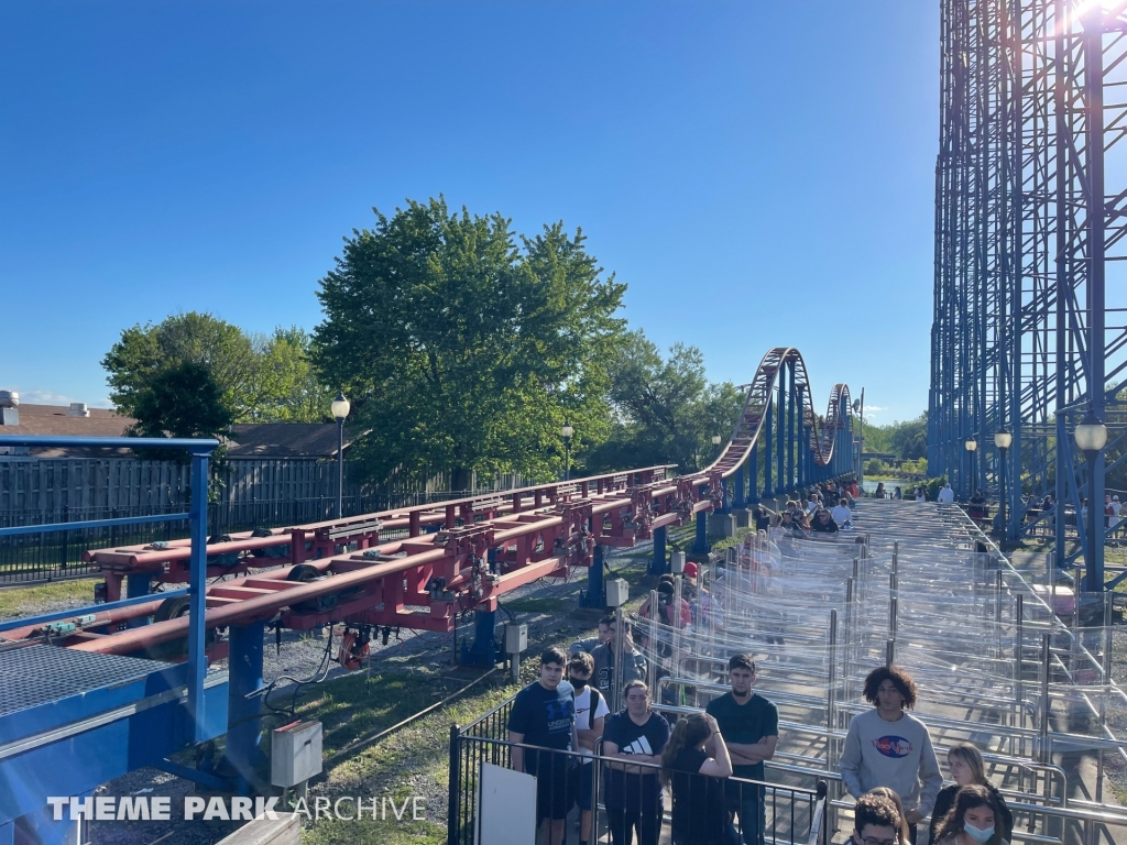 Ride of Steel at Six Flags Darien Lake