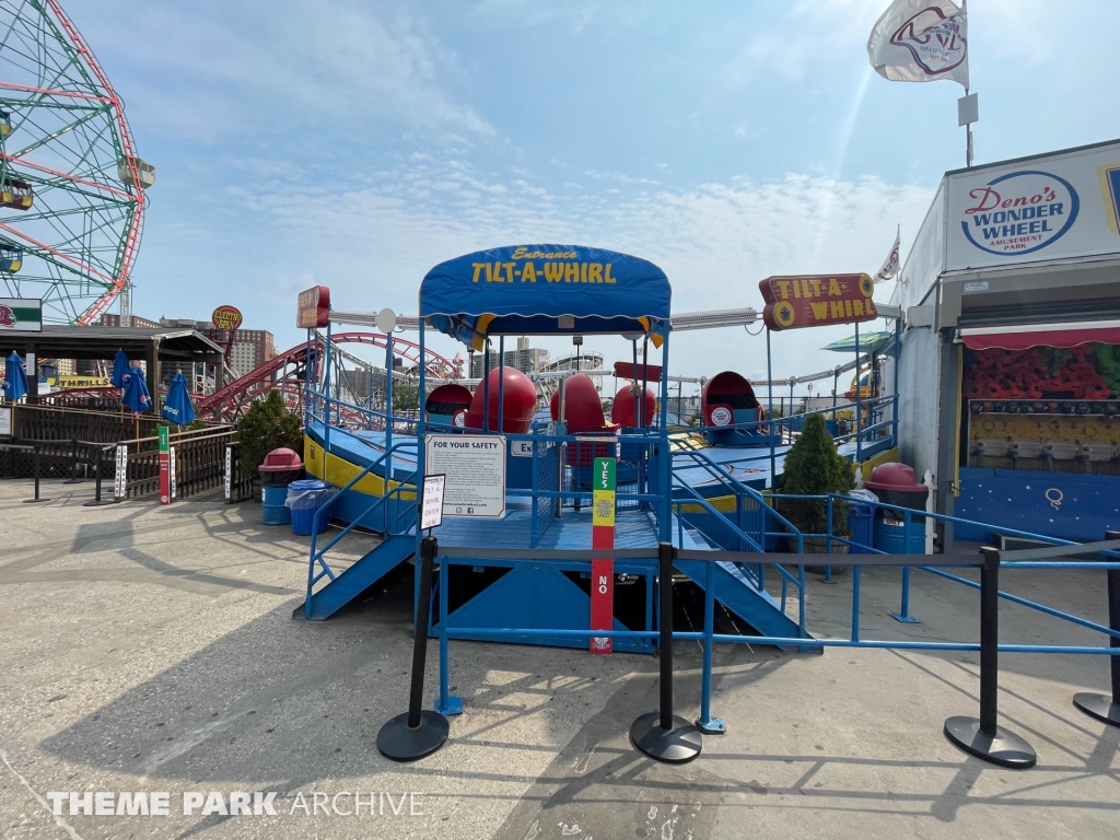 Tilt A Whirl at Deno's Wonder Wheel Amusement Park