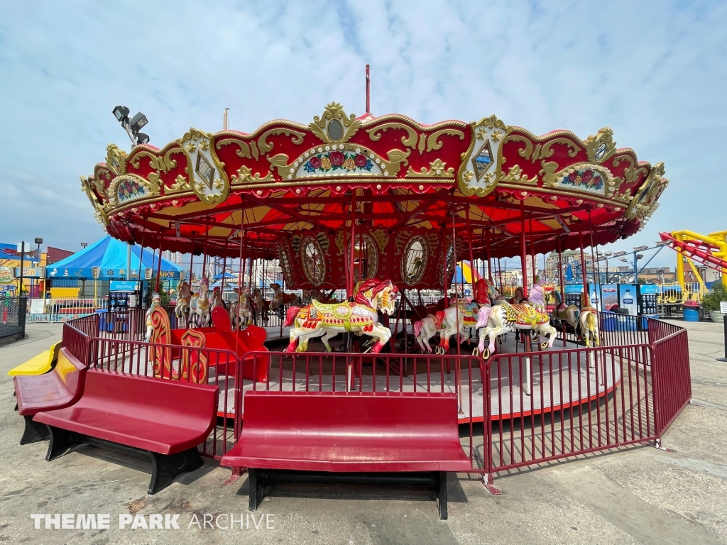 Carousel at Deno's Wonder Wheel Amusement Park