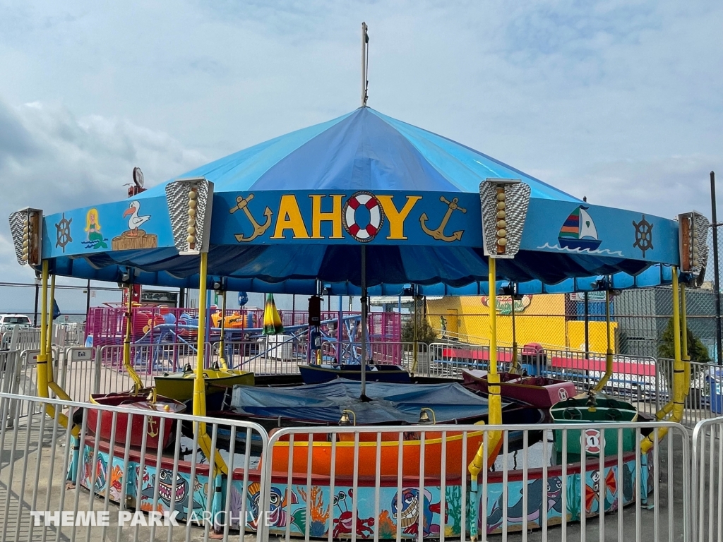 Boats at Deno's Wonder Wheel Amusement Park