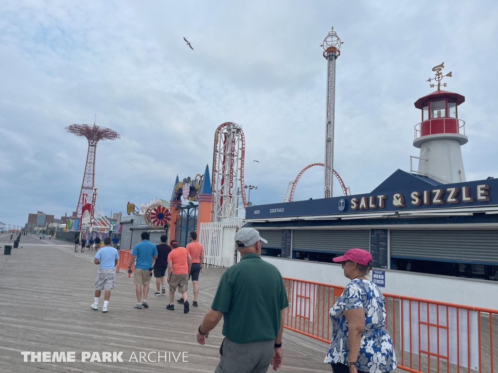 Boardwalk at Deno's Wonder Wheel Amusement Park