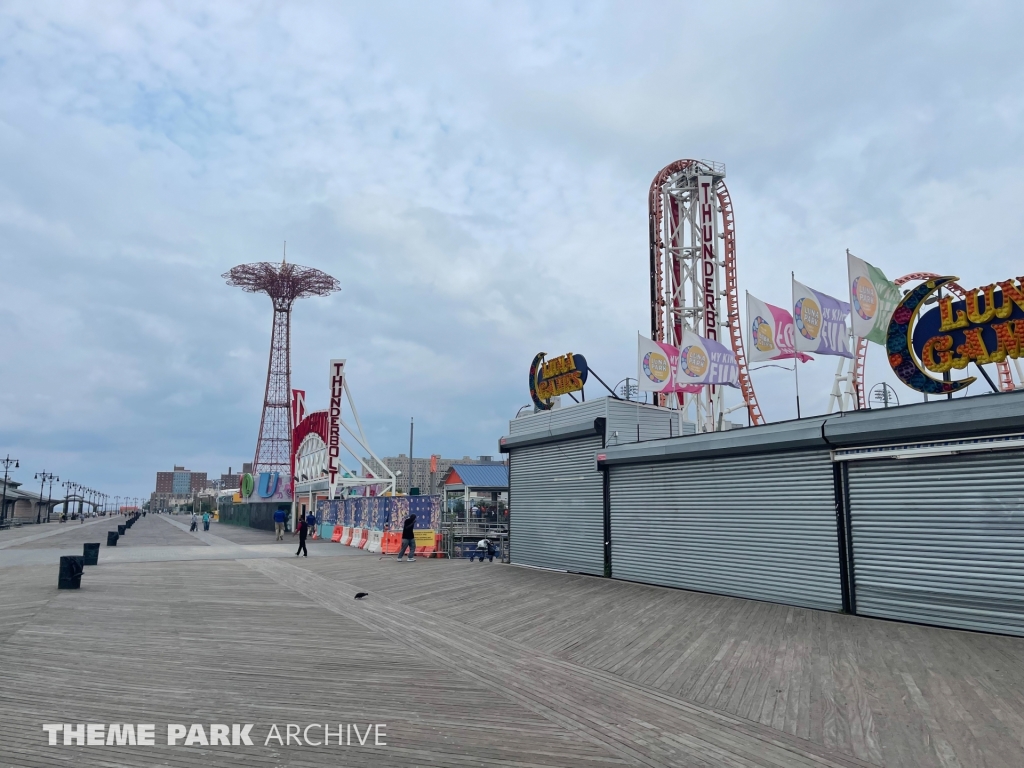 Boardwalk at Deno's Wonder Wheel Amusement Park