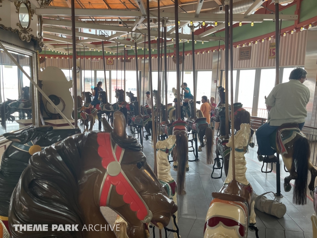 Carousel at Deno's Wonder Wheel Amusement Park