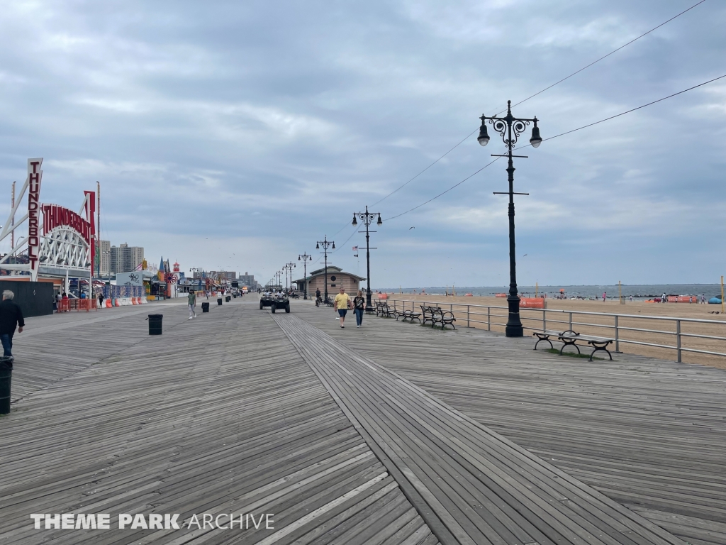 Boardwalk at Deno's Wonder Wheel Amusement Park