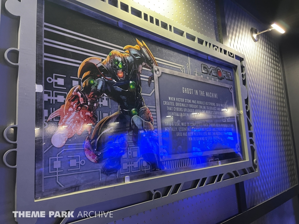 Cyborg Hyper Drive at Six Flags New England