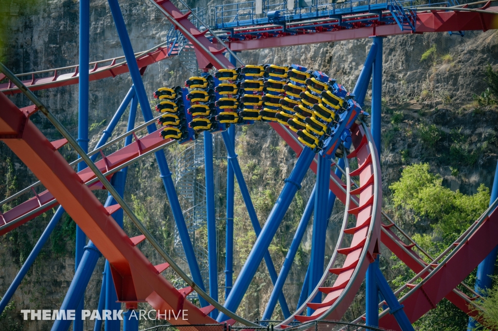 Superman Krypton Coaster at Six Flags Fiesta Texas