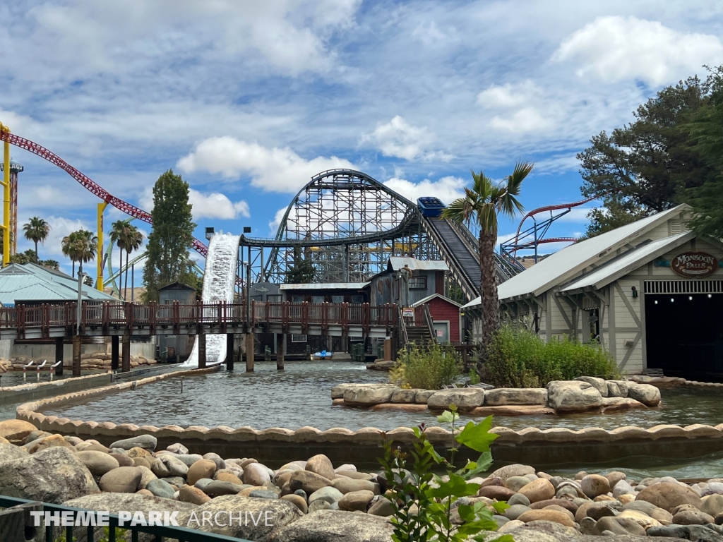 Monsoon Falls at Six Flags Discovery Kingdom