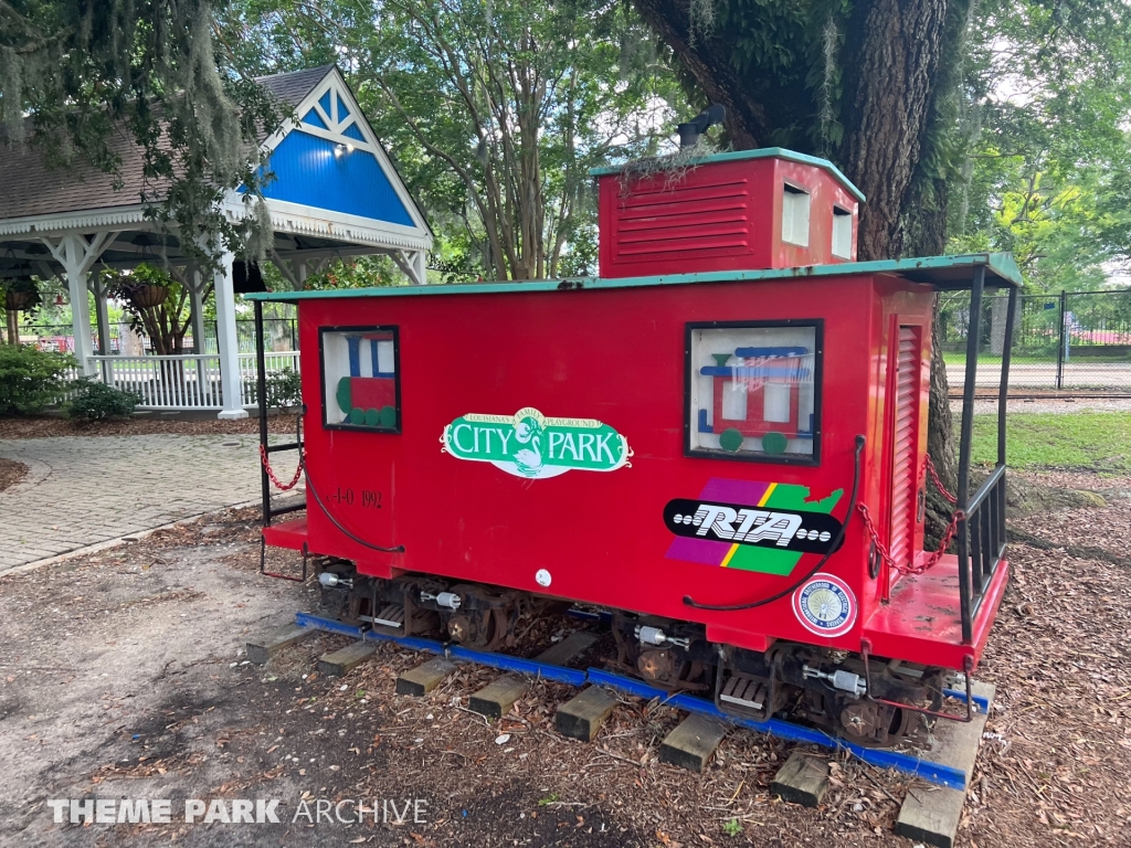 Train at Carousel Gardens Amusement Park