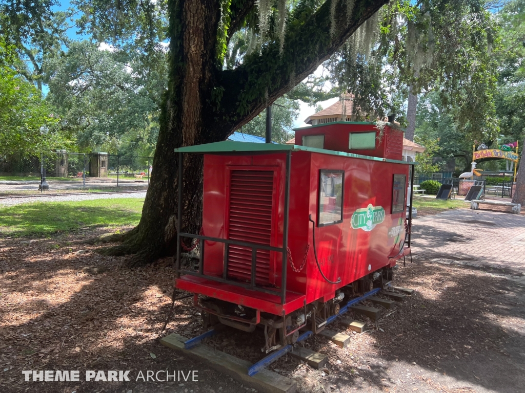 Train at Carousel Gardens Amusement Park