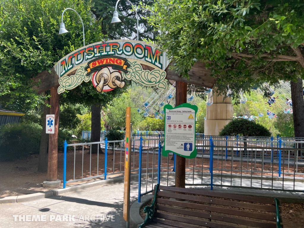 Mushroom Swing at Gilroy Gardens