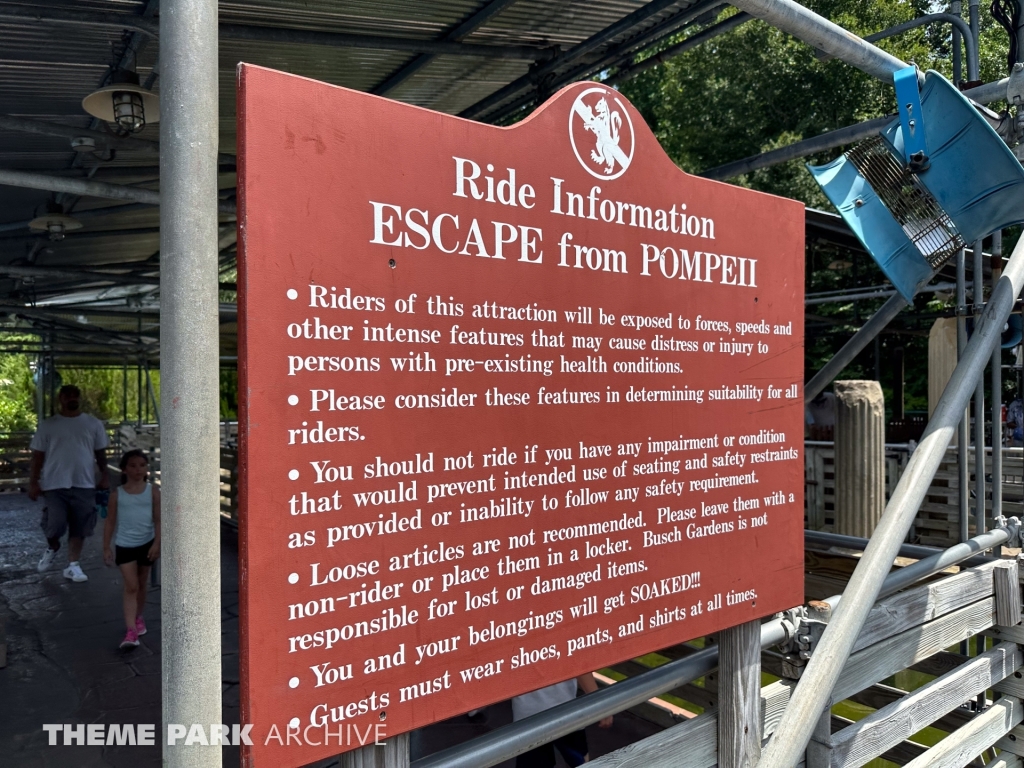 Escape From Pompeii at Busch Gardens Williamsburg