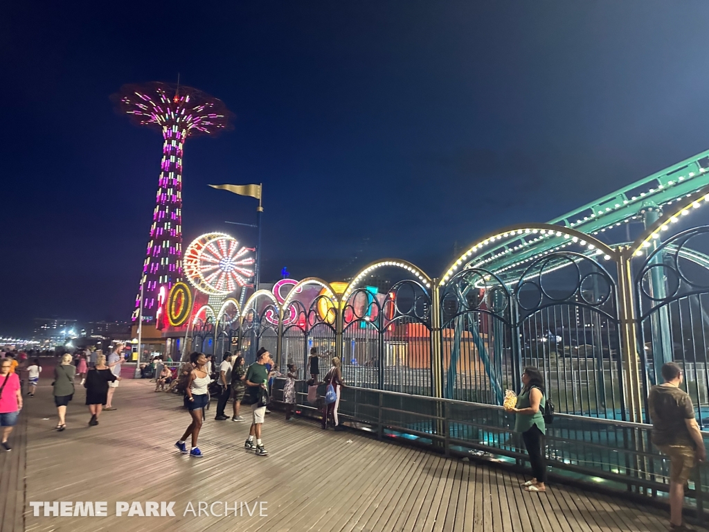 Boardwalk at Luna Park at Coney Island