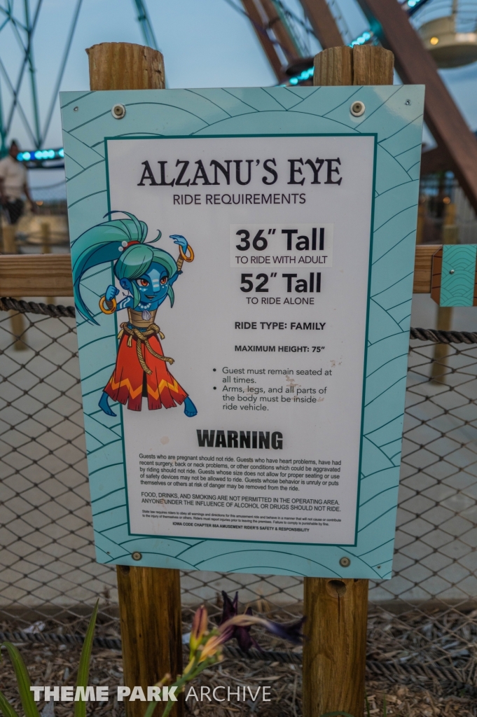 Alzanu's Eye Ferris Wheel at Lost Island