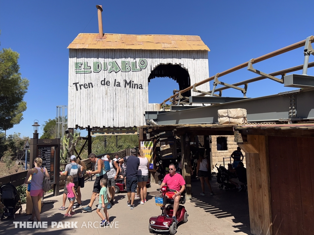 El Diablo Tren De La Mina at PortAventura Park