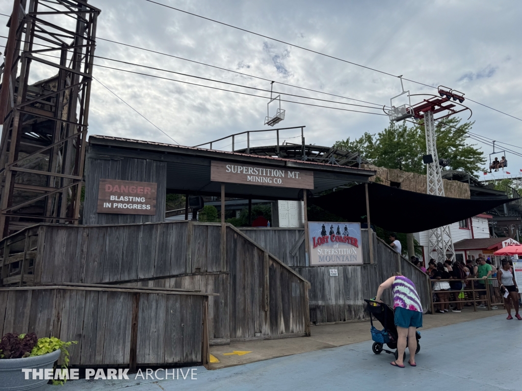 Lost Coaster of Superstition Mountain at Indiana Beach