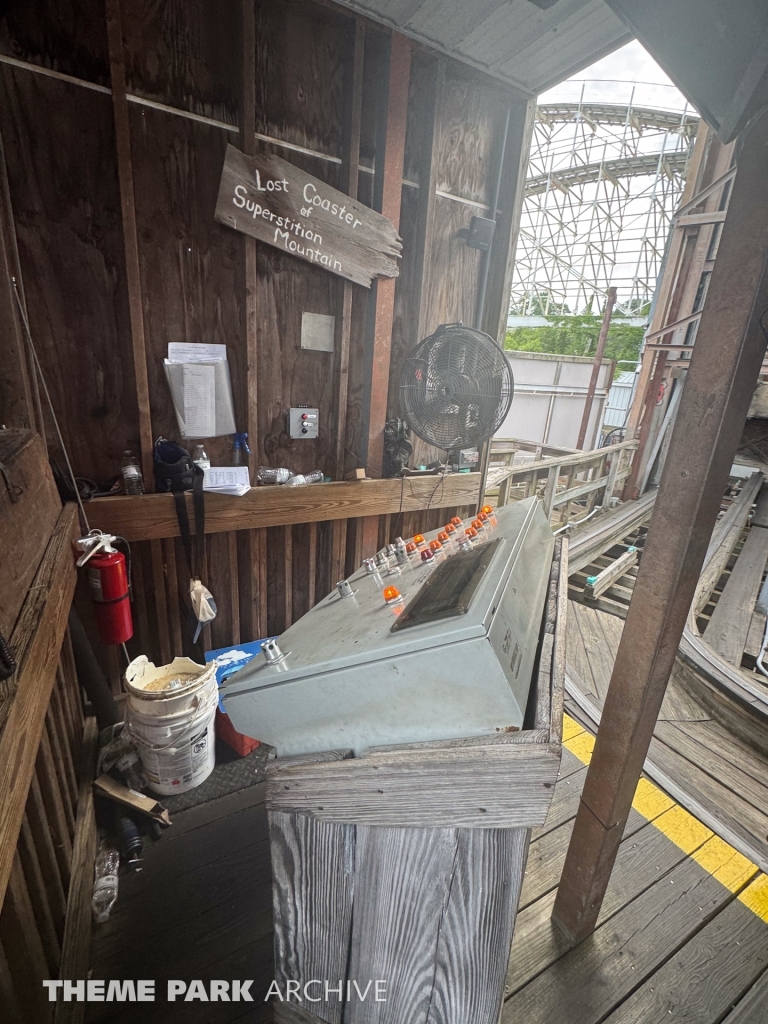 Lost Coaster of Superstition Mountain at Indiana Beach