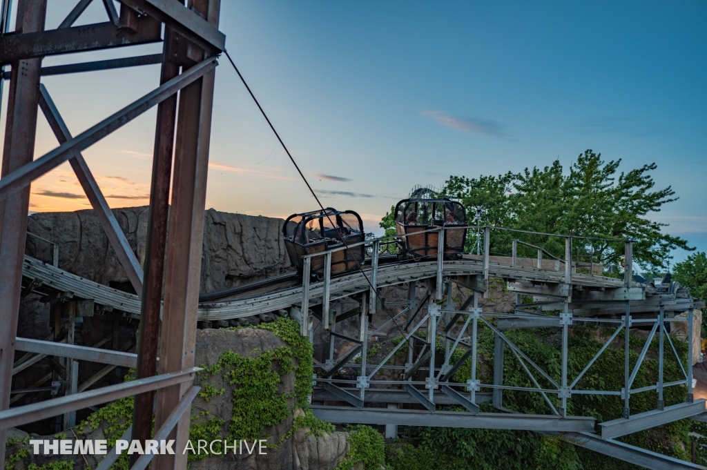 Lost Coaster of Superstition Mountain at Indiana Beach