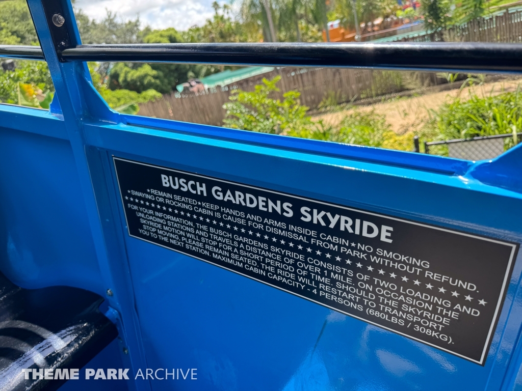 Skyride at Busch Gardens Tampa