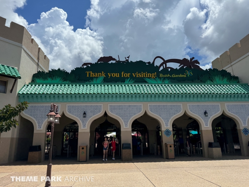 Entrance   Exit at Busch Gardens Tampa